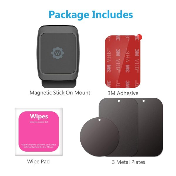 WixGear Magnetic Stick On Car Mount - Image 3