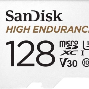 بطاقة ذاكرة فيديو microSD عالية التحمل من سانديسك بسعة 128 جيجابايت